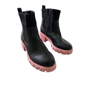 Torrid Pink and Black Platform Contrasting Boot size 11.5 WW